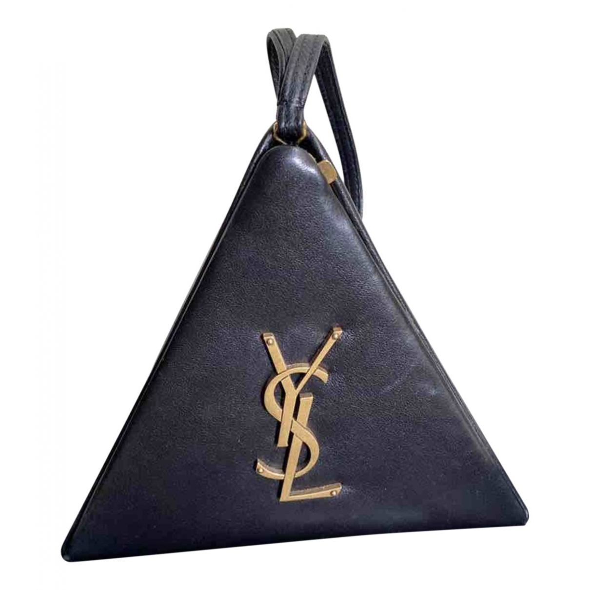 Pyramid box leather handbag Saint 